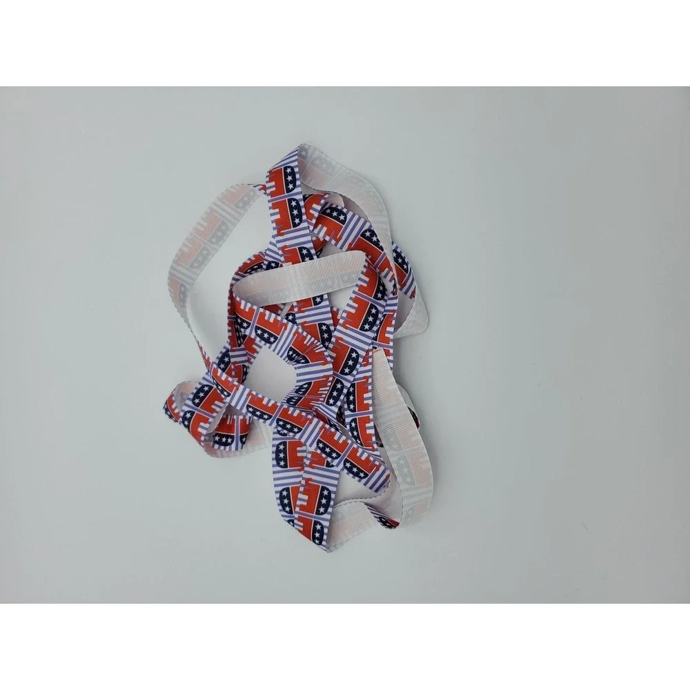 Republican GOP Elephant Ribbon Red‎ White Blue Grosgrain Craft 2 Pcs 36in & 68in